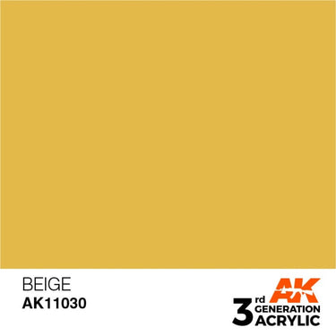 AK Interactive AK11030 Beige Acrylic Paint 17ml (3rd Generation)